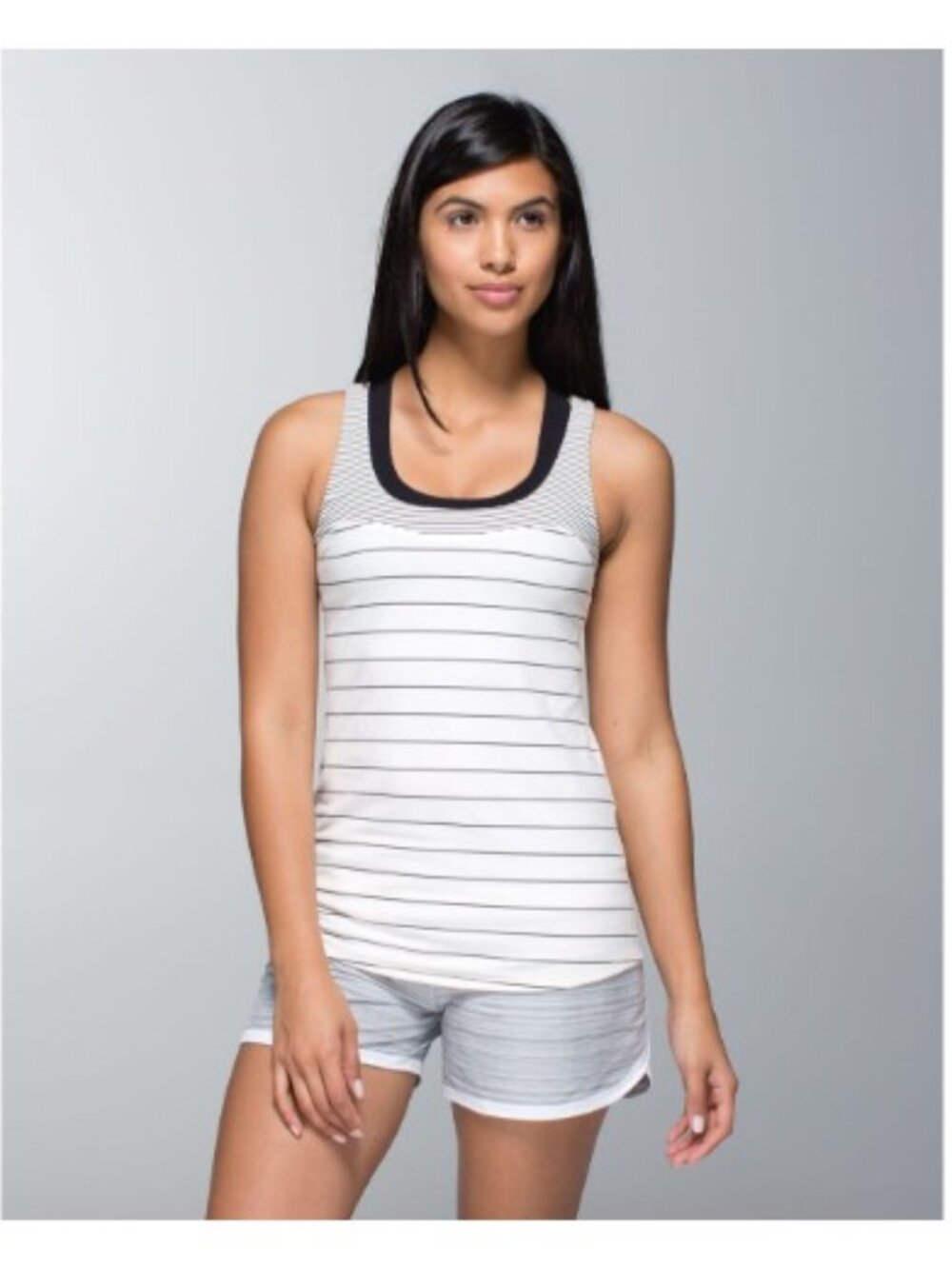 Lululemon Run: First Base Tank -Slalom Stripe Angel Wing/Hyper Stripe Angel Wing